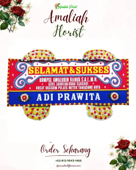Papan Bunga Ucapan Selamat Gondangslamet